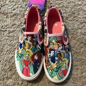 NWT Disney Princess Slip-on Sneakers